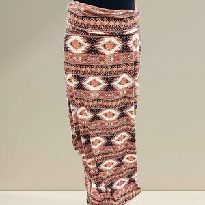 Southwestern Print Maxi Skirt